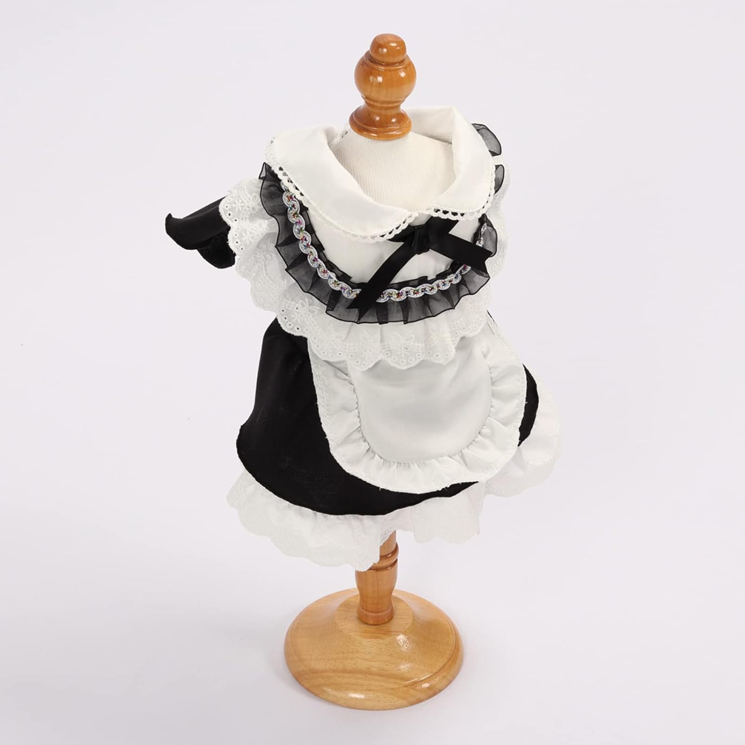 Pet Maid Outfit Adorable Lace Costume For Cats Dogs Rabbits