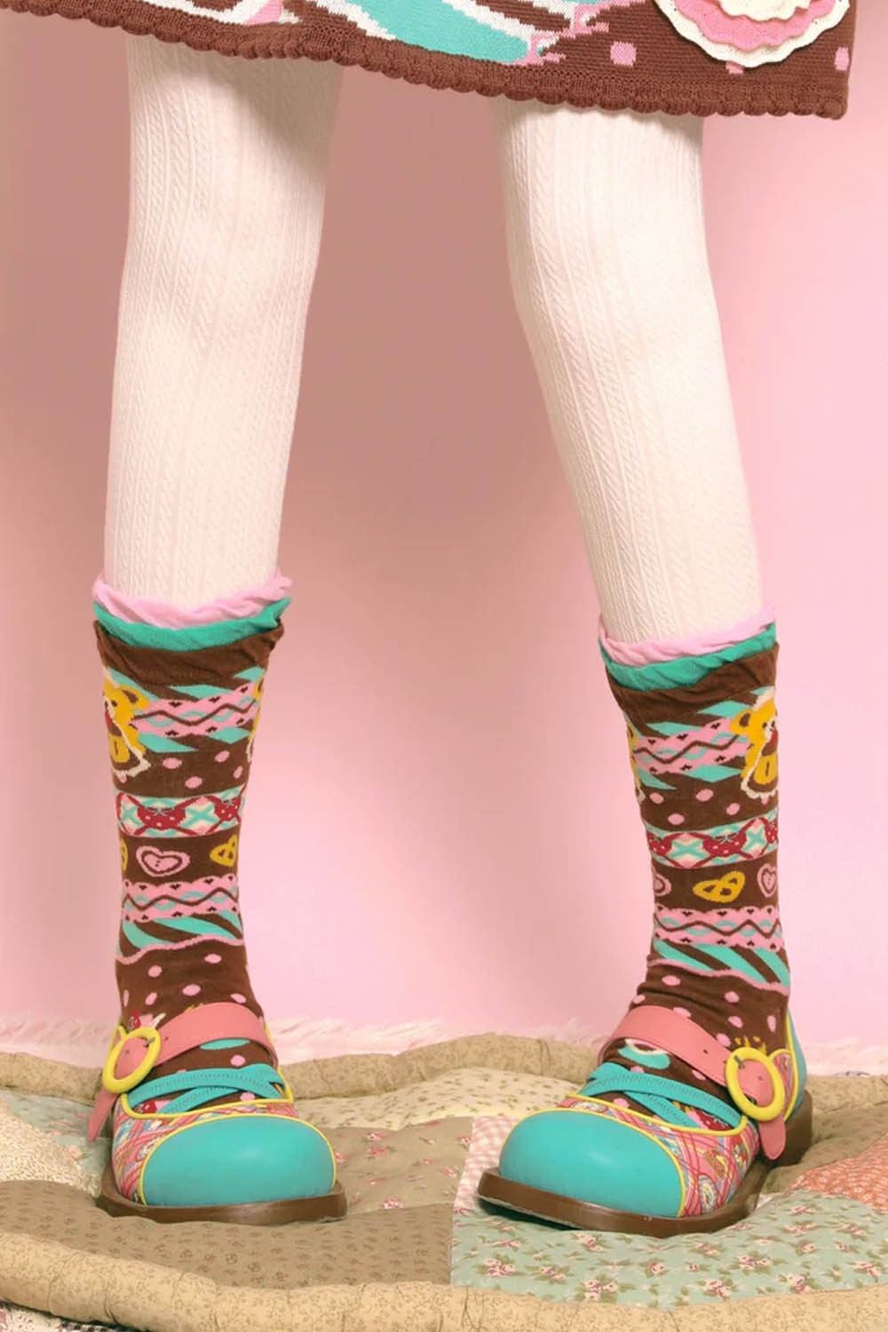 Pudding Bear Socks ~ Lutra Jump